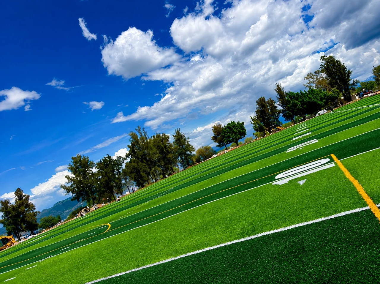 cancha de fútbol americano con pasto sintético en Huajuapan de León, Oaxaca