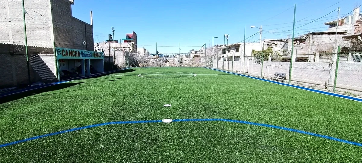 Cancha de fútbol 5 con pasto sintético en Cancha Monumental San Pablo, Chimalhuacán
