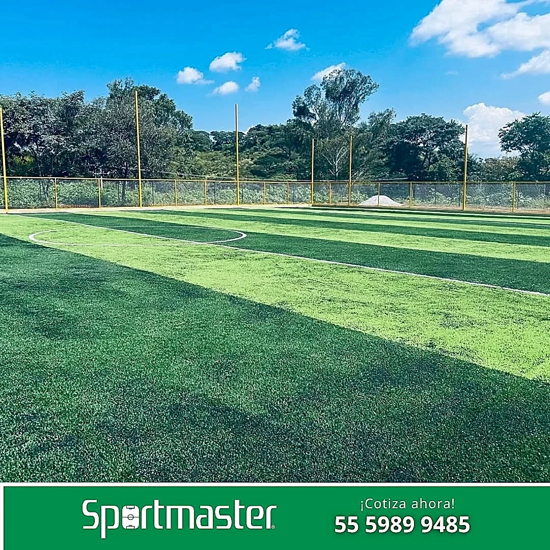Cancha de fútbol 7 con pasto sintético en Deportivo Hermiltepec, Luvianos
