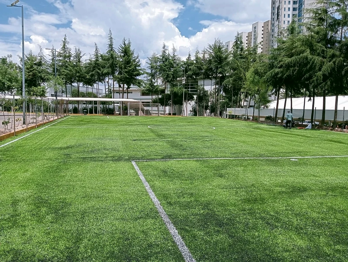 Cancha de fútbol 7 con pasto sintético en Huixquilucan, Estado de México