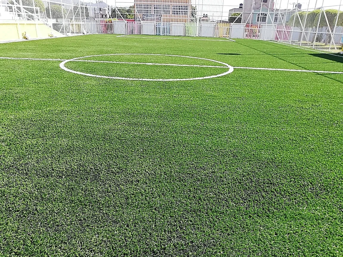 Cancha de fútbol 7 con pasto sintético en Tultepec, Estado de México