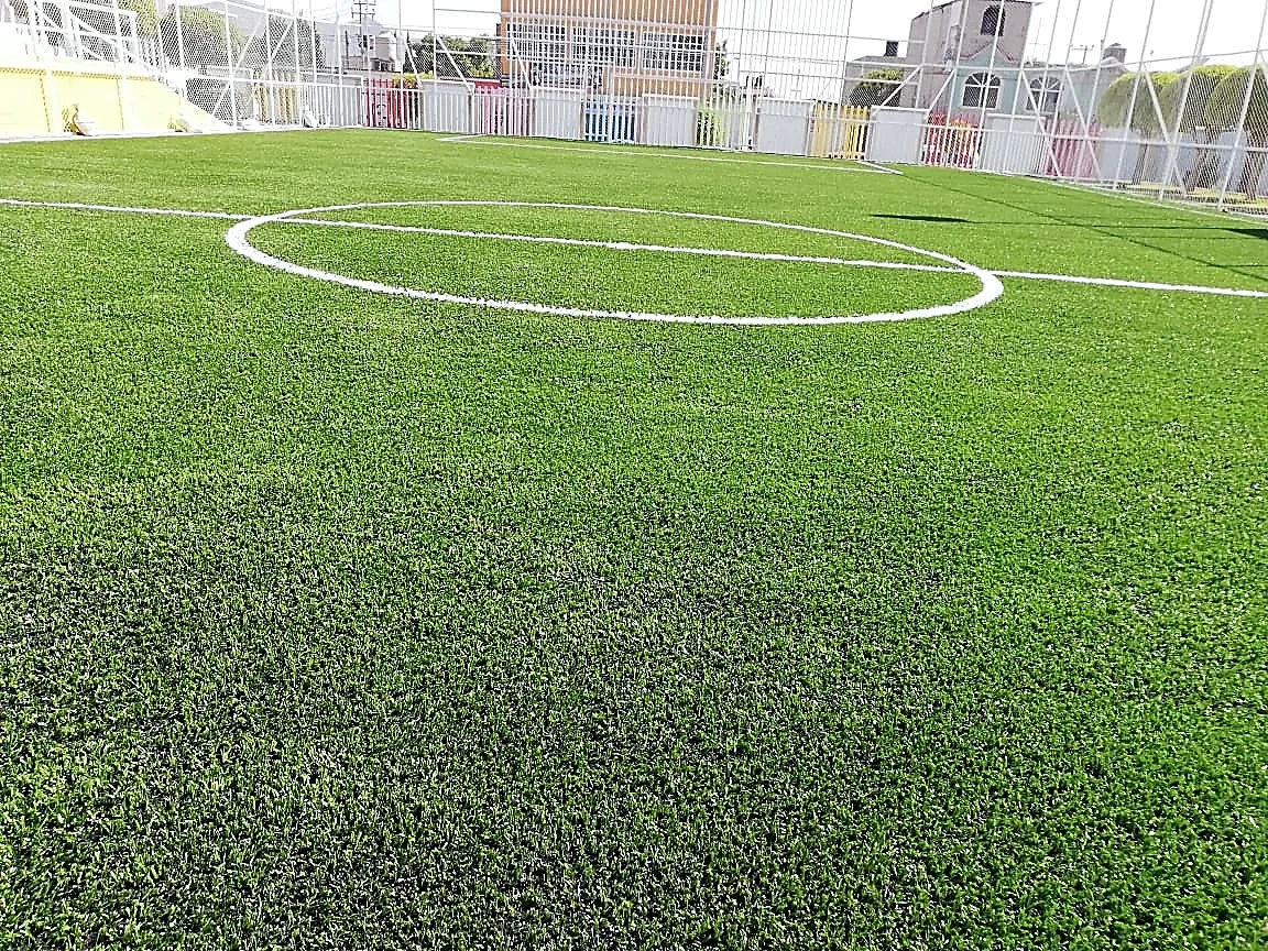 Cancha de fútbol 7 con pasto sintético en Tultepec, Estado de México: otra vista de la cancha de fútbol 7