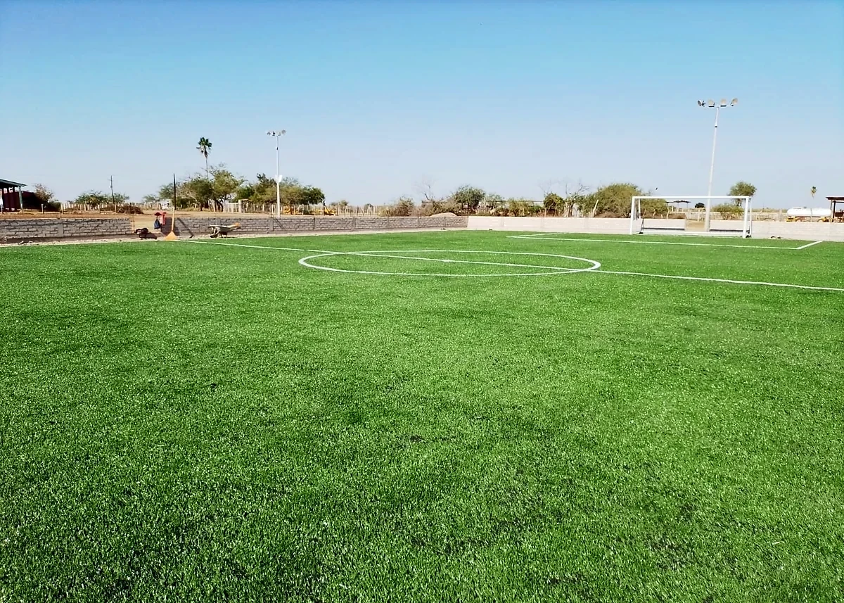 Cancha de fútbol 7 con pasto sintético en Gobierno Municipal Guasave